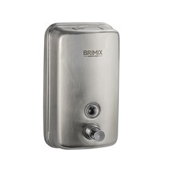 Дозатор для жидкого мыла 800 мл, настенный, с глазком, из нержавеющей стали марки SUS 304, цвет САТИН. 61408