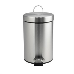 Ведро из нержавеющей стали, с педалью, круглое, 3 литра, цвет ХРОМ. 103