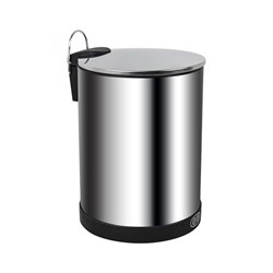 Ведро из нержавеющей стали, СЕНСОРНОЕ, круглое, 5 л. Нержавеющая сталь SUS 410. Цвет ХРОМ. 1005