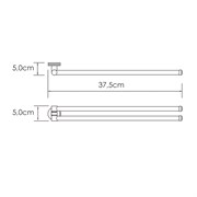 Tauber K-64431 Держатель полотенец двойной K-64431