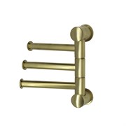 K-1053BRUSHED GOLD Держатель полотенец тройной K-1053BG