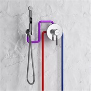 K-533POLISHED GOLD Полка  стеклянная угловая K-533PG