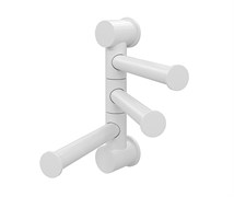 K-1053WHITE Держатель полотенец тройной K-1053W