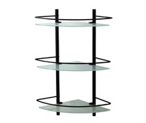 K-3133BLACK Полка стеклянная тройная K-3133B