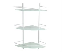 K-3133WHITE Полка стеклянная тройная K-3133W