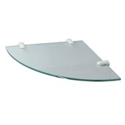 K-533WHITE Полка  стеклянная угловая K-533W