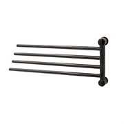 K-1034GUN METAL Держатель полотенец четверной K-1034GM