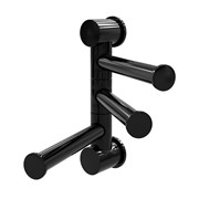 K-1053POLISHED BLACK Держатель полотенец тройной K-1053PB