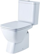 НЕО Унитаз-компакт, дюро, метал крепеж, 2 реж., soft-close, тонкое 1.WH30.2.470