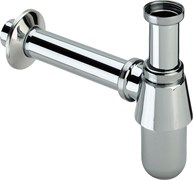 Сифон для раковины (материал - латунь), декор розетка Ø50 mm, патрубок 75 mm, труба 200 mm, 1 1/4 x 32, хром 100674