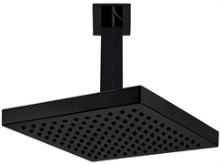 квадратный TIERA верхний душ 200x200мм матовый черный 102145032C1EX