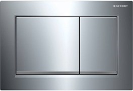 Смывная клавиша Geberit Omega30 для двойного смыва к 111.003/030/060 глянцевый хром/матовый хром 115.080.KH.1