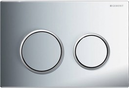 Смывная клавиша Geberit Omega20 для двойного смыва к 111.003/030/060 глянцевый хром/матовый хром 115.085.KH.1