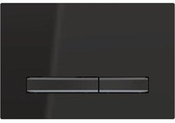 Смывная клавиша Geberit Sigma50, для двойного смыва, цвет металлический хромированный черный: хромированный черный, черный 115.671.DW.2