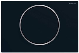 Смывная клавиша Geberit Sigma10 смыв/стоп к 111.300/350/361/362/380/390/796, черный матовый лак, легко чистящееся покрытие/полированное 115.758.14.5