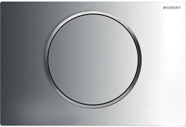 Смывная клавиша Geberit Sigma10 смыв/стоп к 111.300/350/361/362/380/390/796, глянцевый хром/матовый хром 115.758.KH.5