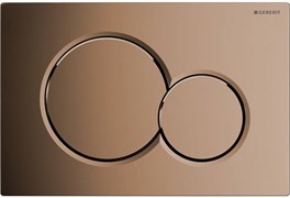 Смывная клавиша Geberit Sigma01 для двойного смыва к 111.300/350/361/362/380/390/796, Гальванизированная латунь 115.770.DT.5