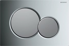 115.770.КА.5 Смывная клавиша Geberit Sigma01 для двойного смыва к 111.300/350/361/362/380/390/796, глянцевый хром/матовый хром 115.770.KA.5