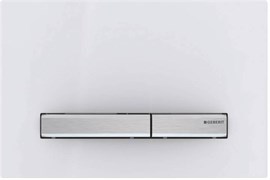 Смывная клавиша Geberit Sigma50 для двойного смыва к 111.300/350/361/362/380/390/796 белый/металлический хромированный 115.788.11.2