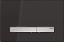 Смывная клавиша Geberit Sigma50 для двойного смыва к 111.300/350/361/362/380/390/796 черный глянцевый/металлический хромированный 115.788.DW.2