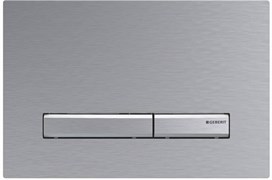 Смывная клавиша Geberit Sigma50 для двойного смыва к 111.300/350/361/362/380/390/796 хромированный, матированный, с легкоочищаемой поверх 115.788.GH.2