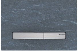 Смывная клавиша Geberit Sigma50 для двойного смыва к 111.300/350/361/362/380/390/796, натуральный сланец Mustang/металлический хромирован 115.788.JM.2