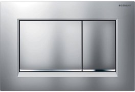 клавиша двойного смыва Sigma 30 NEW к 111.300/350/361/362/380/390/796 не оставляет отпечатков пальцев, хром мат/хром глянц/хром мат 115.883.JQ.1