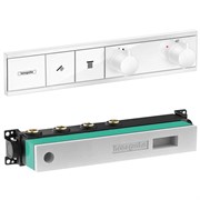 Set HG RainSelect термостатический смеситель для душа встройка 2 режима (15380700+15310180), матовый белый 15380700S