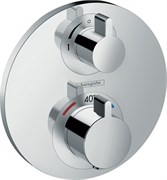HG Ecostat S термостатический смеситель с запорным вентилем (внешняя часть) 15757000