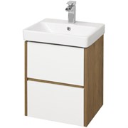 Набор: 1A251601SDZ90 Тумба-умывальник Сканди 45 Бел/Дуб Рустикальный/ 1WH501630 Раковина Адриана 45 1A2516K0SDZ90