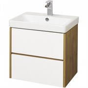 Набор: 1A251801SDZ90 Тумба-умывальник Сканди 70 Бел/Дуб Рустикальный/ 1WH501628 Раковина Адриана 70 1A2518K0SDZ90
