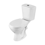 1P2155S0000BF Унитаз-компакт Pro белый, сидение полипропилен (188055S0020B0), гор вып 1.P215.5.S00.00B.F