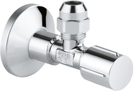 Угловой вентиль с металлической розеткой,1/2"*3/8",1шт., хром 22037000
