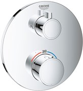 Grohtherm Термостат для душа с переключателем на 2 положения ванна-душ, круглая розетка, хром 24076000
