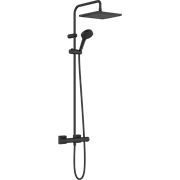 HG Vernis Shape Showerpipe 240 термостатическая душевая система матовый черный 26427670