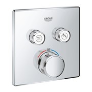 Grohtherm SmartControl Внешняя часть термостатического смесителя на 2 выхода, хром 29124000