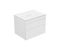 EDITION 400 Тумба под умывальник 700x535x546 mm трюфель/трюфель 31541370000