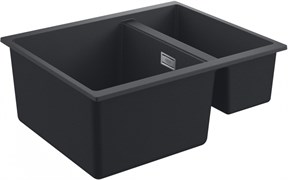 K500 Мойка с 2 чашами, 555 x 460 мм, черный гранит (5 шт.- пал.) 31648AP0
