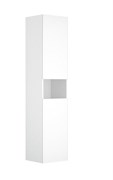 STAGELINE Высокий шкаф-пенал, 400x1800x360 mm, 2 дверцы петли справа, 4 стеклянные полочки, с освещением, vulkanit/vulkanit 32831970102