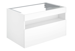 STAGELINE Тумба под умывальник 1000x625x490 mm, 1 выдвижной фронтальный ящик, вкл. пластиковый сифон 1 1/4 x 32, белый/белый 32872300100