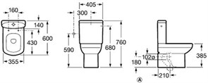 Dama Senso Compacto унитаз под бачок /в коробке/ 342518000