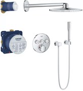 Grohtherm SmartControl Душевая система с душевым гарнитуром и верхним душем Rainshower SmartActive 310, хром 34705000