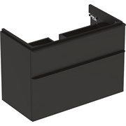 Geberit Smyle Square Шкафчик под раковину с двумя выдвижными ящиками, для раковины 90 см, высота 61.7 см, темно-серый матовый 500.354.JK.1