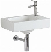 Citterio раковина 450х300, с отв. под смеситель справа, без перелива, KeraTect, Белый 500.541.01.1
