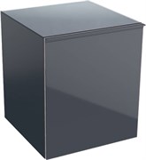 Боковой шкафчик Acanto 450 x 520 x 476 мм, фронтальная часть: лавовое стекло корпус: лавовый матовый — лакированный 500.618.JK.2