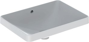 Geberit VariForm Раковина встраиваемая в столешницу прямоугольной формы, 55х40 см, без отв. под смеситель, с отв. перелива 500.736.01.2