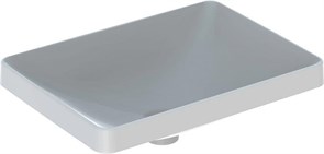 Geberit VariForm Раковина встраиваемая в столешницу прямоугольной формы, 55х40 см, без отв. под смеситель, без отв. перелива 500.738.01.2