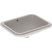 Geberit VariForm Раковина с установкой под столешницу прямоугольной формы, Т1=45х35 см, без отв. под смеситель, с отв. перелива 500.760.01.2