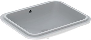 Geberit VariForm Раковина с установкой под столешницу прямоугольной формы, T1=50х40 см, без отв. под смеситель, с отв. перелива 500.764.01.2