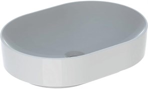 Geberit VariForm Раковина с установкой на столешницу эллиптической формы, 55х40 см, без отв. под смеситель, без отв. перелива 500.774.01.2